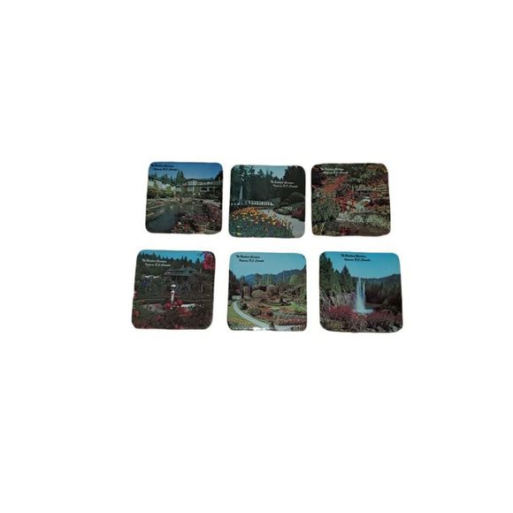 X6 Butchart Gardens Coasters - Picture 3 of 6